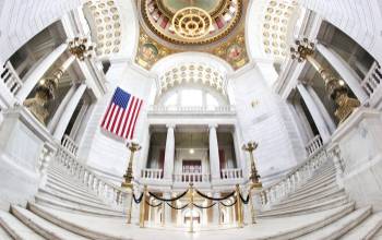 Interior View of the Rhode Island Statehouse