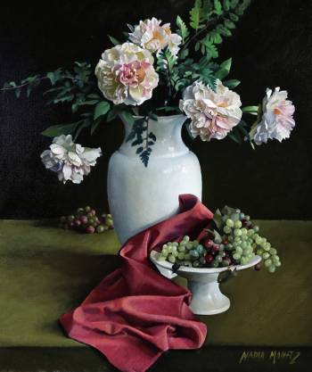 Peonies and Grapes